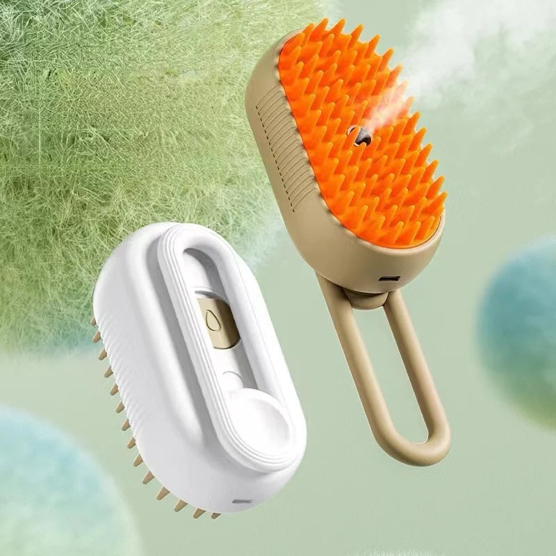 Brosse vapeur chat 3-en-1 anti-poils | Petivay™