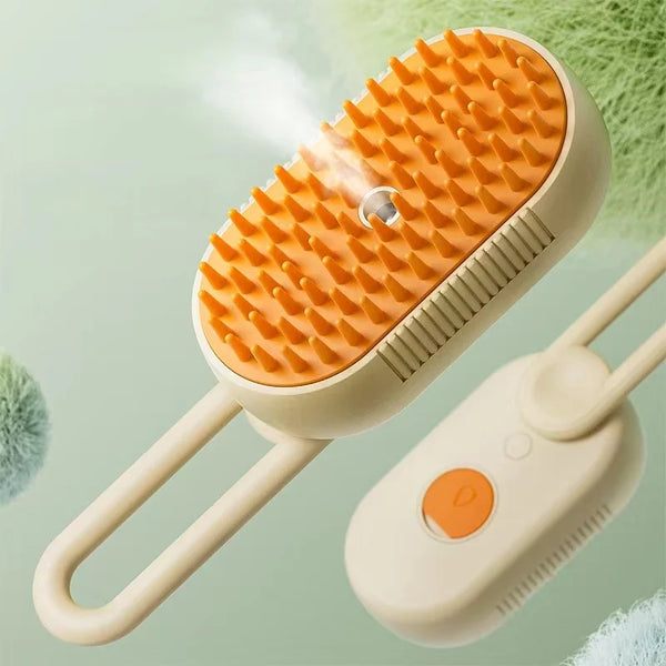 Brosse vapeur chat 3-en-1 anti-poils | Petivay™
