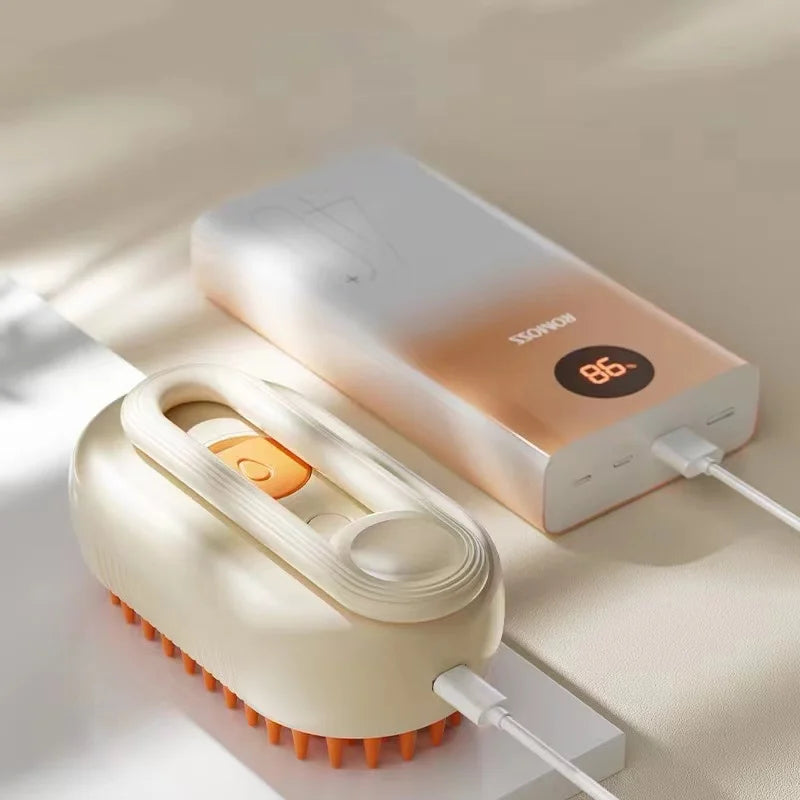 Brosse vapeur chat 3-en-1 anti-poils | Petivay™