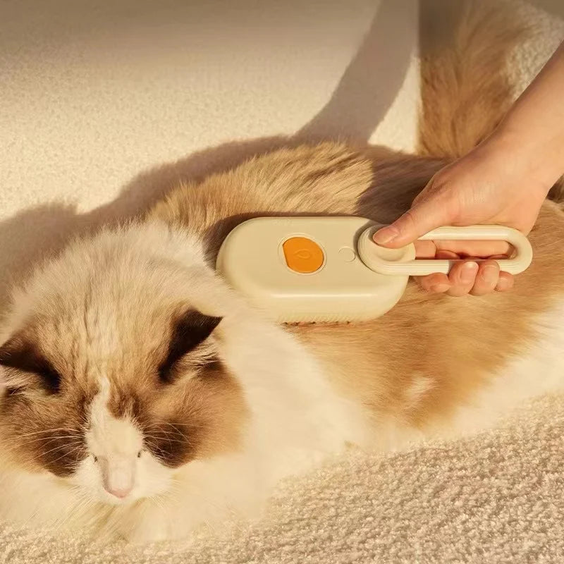 Brosse vapeur chat 3-en-1 anti-poils | Petivay™