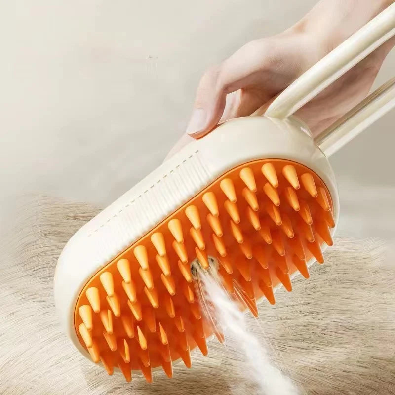 Brosse vapeur chat 3-en-1 anti-poils | Petivay™