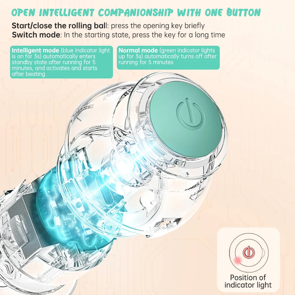Balle Interactive Automatique pour Chat – Jouet Intelligent Anti-Ennui | Petivay™